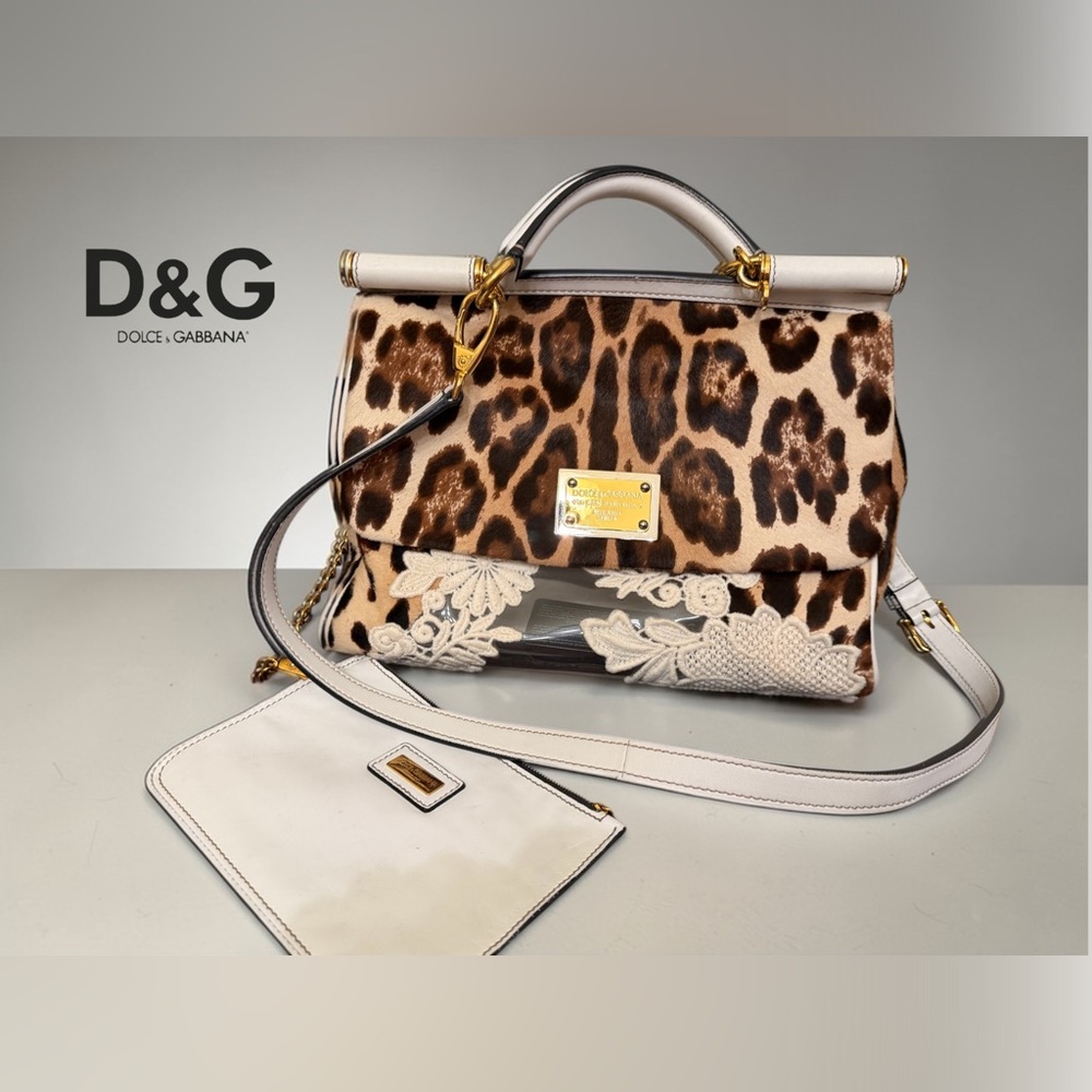 Dolce & Gabbana MISS SICILY SPECIAL EDITION handbag with pouch and strap A PLUS! - Picture 3 of 14